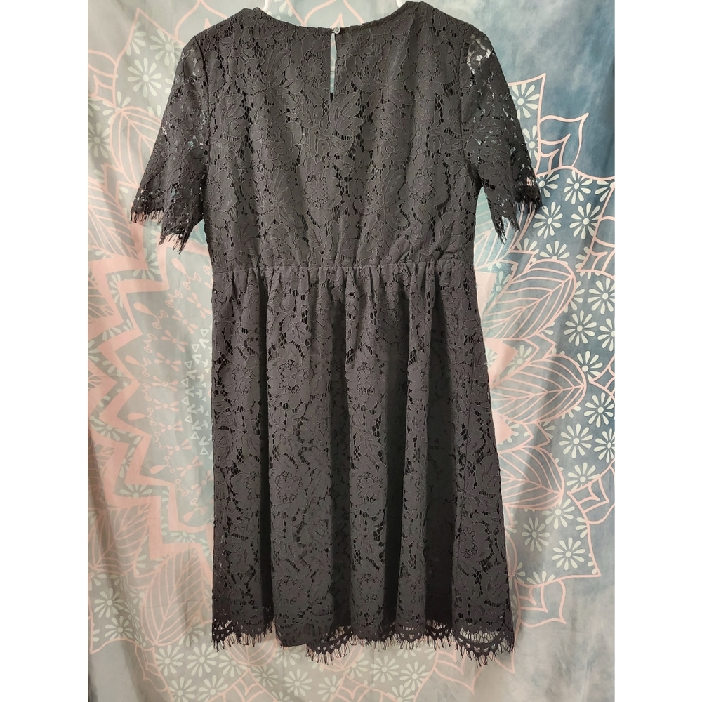 GAP - Black Floral Lacey Maternity Dress - NWT - Small - Picture 7 of 12